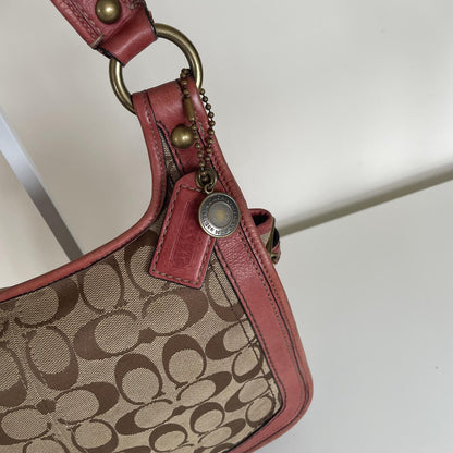 Coach Legacy 65th Big C Messenger Crossbody Bag Red/Pink G0726-11145
