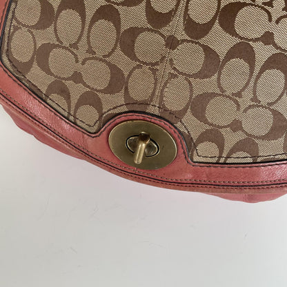 Coach Legacy 65th Big C Messenger Crossbody Bag Red/Pink G0726-11145