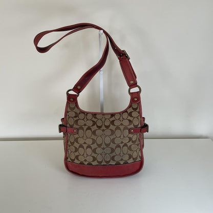 Coach Legacy 65th Big C Messenger Crossbody Bag Red/Pink G0726-11145