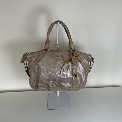 Coach Ashley Gold Convertible Shoulder Bag Handbag F1073-15922