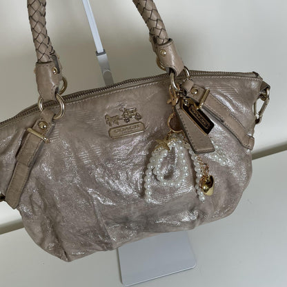 Coach Ashley Gold Convertible Shoulder Bag Handbag F1073-15922