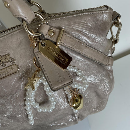 Coach Ashley Gold Convertible Shoulder Bag Handbag F1073-15922