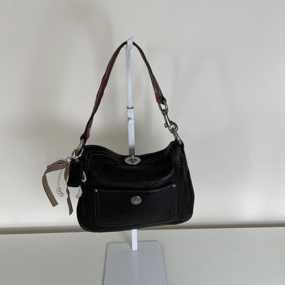 Coach Chelsea Black Pebbled Leather Mini Shoulder Bag D06S-10130