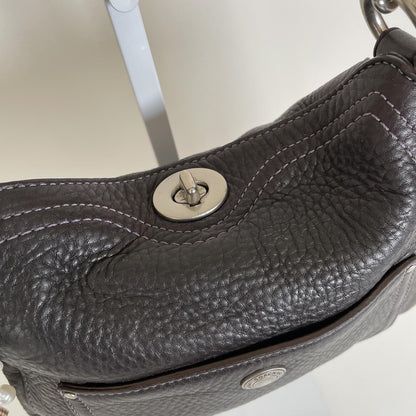 Coach Chelsea Black Pebbled Leather Mini Shoulder Bag D06S-10130