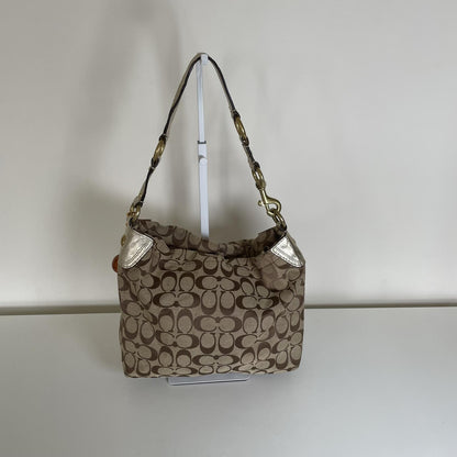 Coach Bleeker Floral Goldtone Carley Hobo Shoulder M1073-F16879