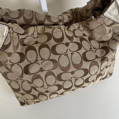 Coach Bleeker Floral Goldtone Carley Hobo Shoulder M1073-F16879