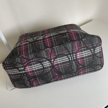 Coach Slouch Hobo Plaid Tartan Shoulder Bag Handbag Purse Y2K H1126-F17709