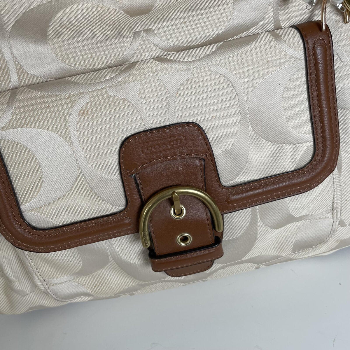 Coach Campbell Brown Hobo Shoulder Bag Handbag A1420-F28904