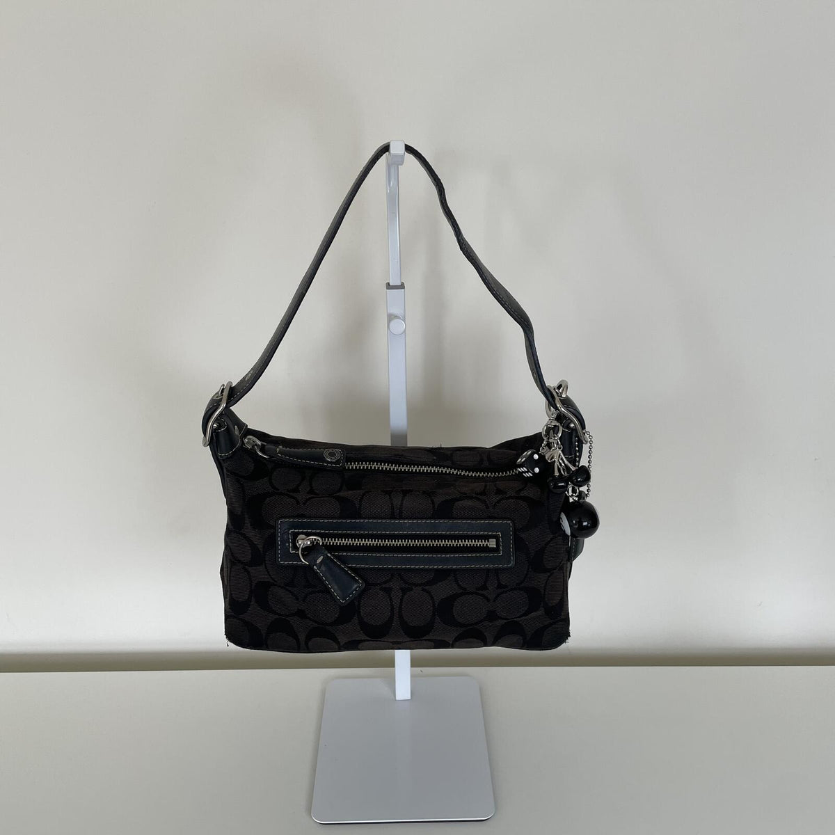 Coach Signature C Canvas Sufflette Mini Hobo Shoulder Bag M052-6044
