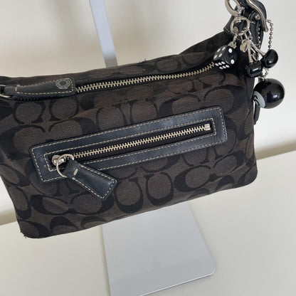 Coach Signature C Canvas Sufflette Mini Hobo Shoulder Bag M052-6044