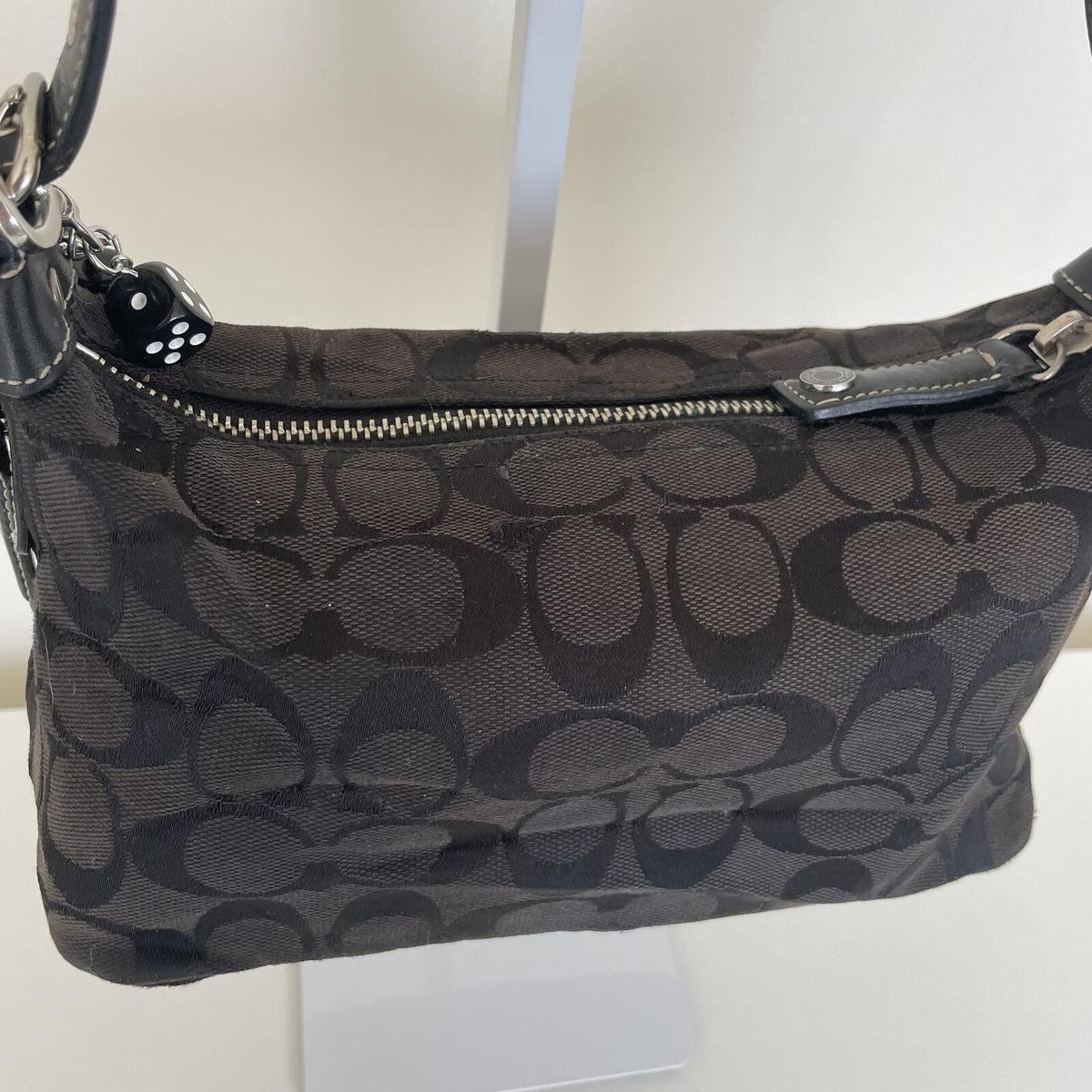 Coach Signature C Canvas Sufflette Mini Hobo Shoulder Bag M052-6044