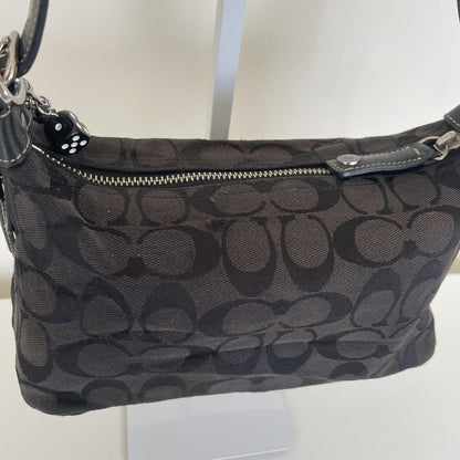 Coach Signature C Canvas Sufflette Mini Hobo Shoulder Bag M052-6044