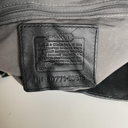 Coach Carly Black Signature Monogram Canvas Shoulder Bag D0771-10619