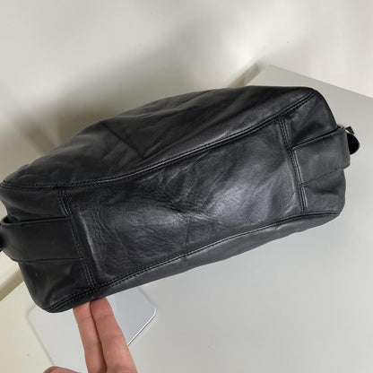 Coach Black Pleated Hobo 3 Compartment Shoulder Bag J1073-15742