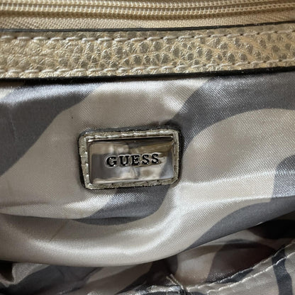 Guess Beige Signature Monogram Shoulder Bag