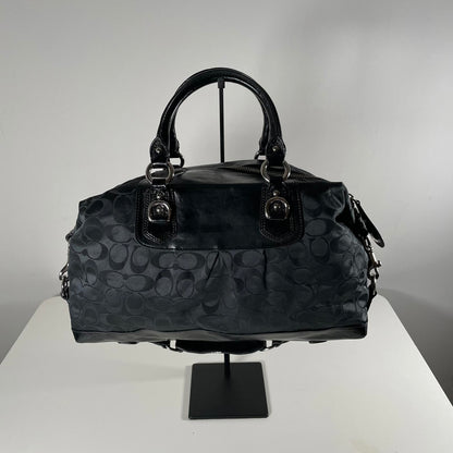 Coach Black Monogram Vintage Ashley Signature Shoulder Bag K1077-F15440