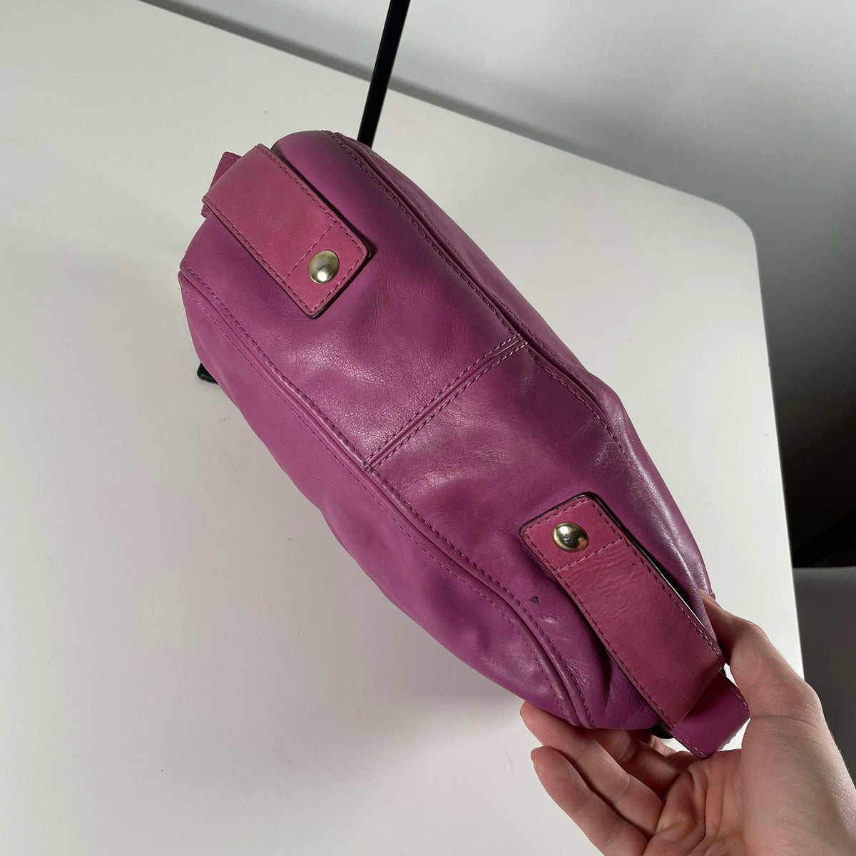 Coach Pink Leather Zoe Hobo Shoulder Bag JO882-12671