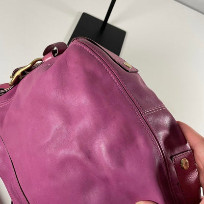 Coach Pink Leather Zoe Hobo Shoulder Bag JO882-12671