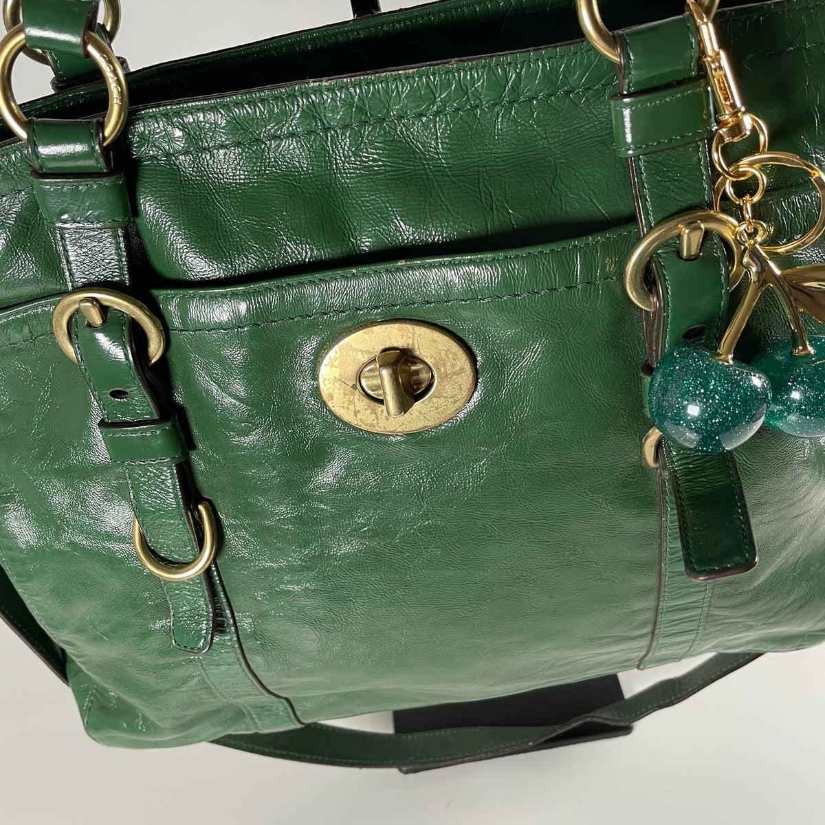 Coach Green Patent Leather Shoulder Bag G0969-F14022