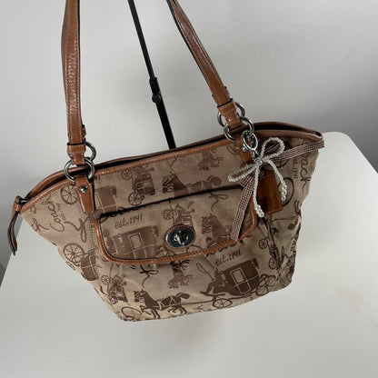 Coach Horse and Carriage Leather Shoulder Bag L0973-F14665