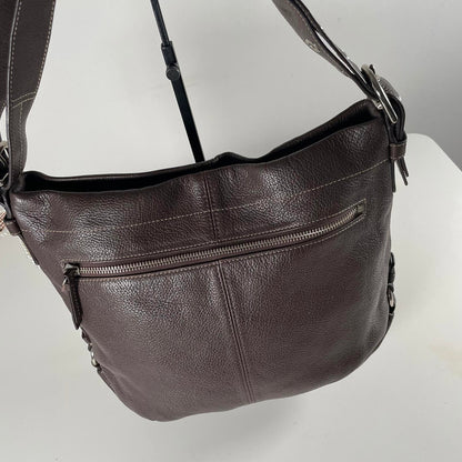 Coach Pebbled Leather Slouchy Hobo Shoulder Bag F1060-F15064