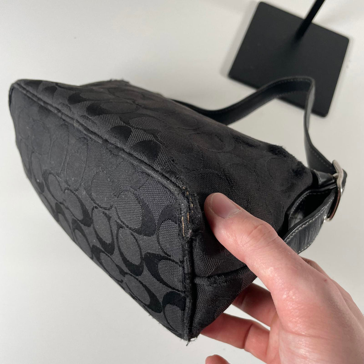 Coach Black Mini Scufflet Hobo Shoulder Bag K05J-6044