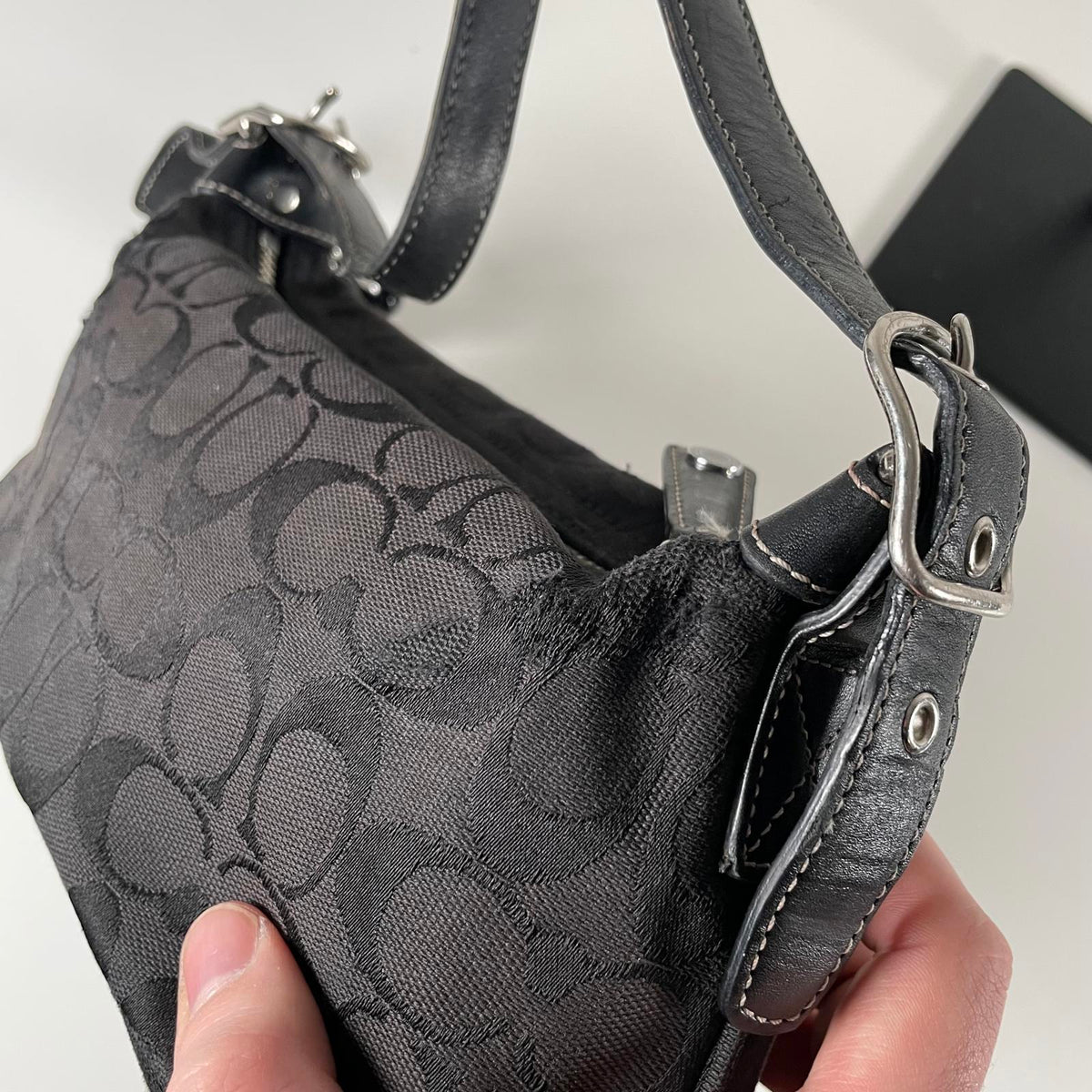 Coach Black Mini Scufflet Hobo Shoulder Bag K05J-6044