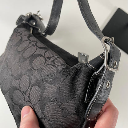 Coach Black Mini Scufflet Hobo Shoulder Bag K05J-6044