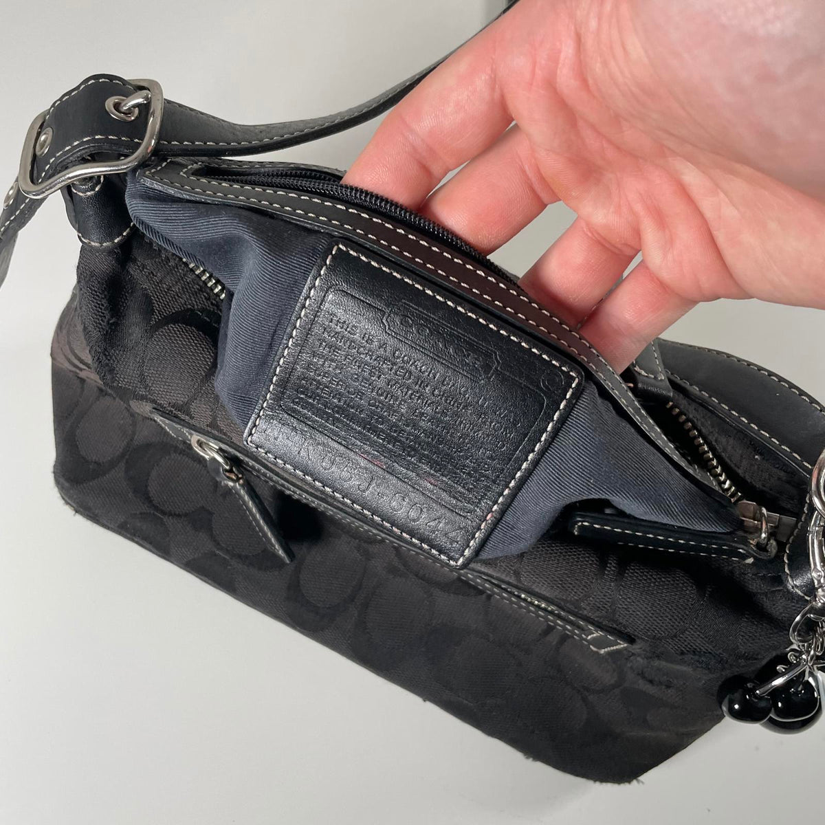 Coach Black Mini Scufflet Hobo Shoulder Bag K05J-6044