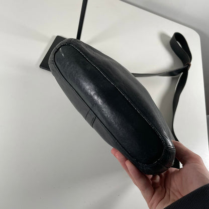 Coach Black Leather Crossbody Shoulder Bag J2S-9326