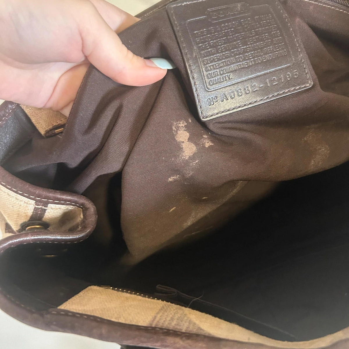 Coach Medium Tonal C Denim Shoulder Bag A0882-12195