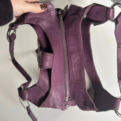 Coach Purple Leather Soho Hobo Shoulder Bag d1126-f16219