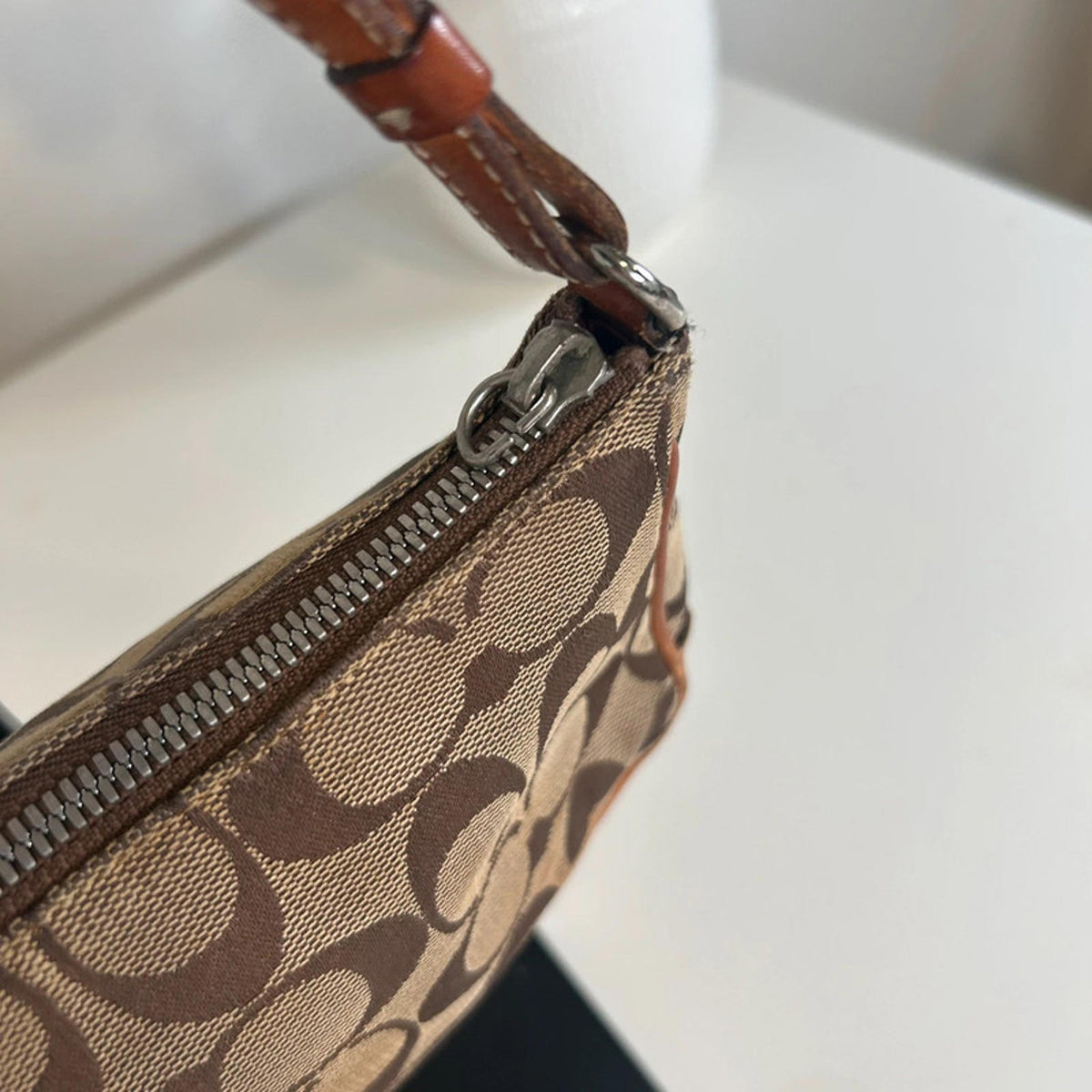 Coach Brown Canvas Mini Demi Shoulderbag A22-6094