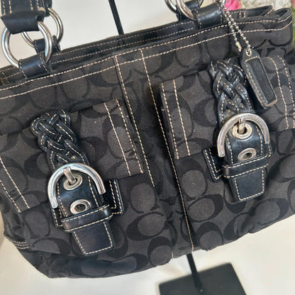 Coach Black Soho Pocket Buckle Shoulder Bag K058-6373