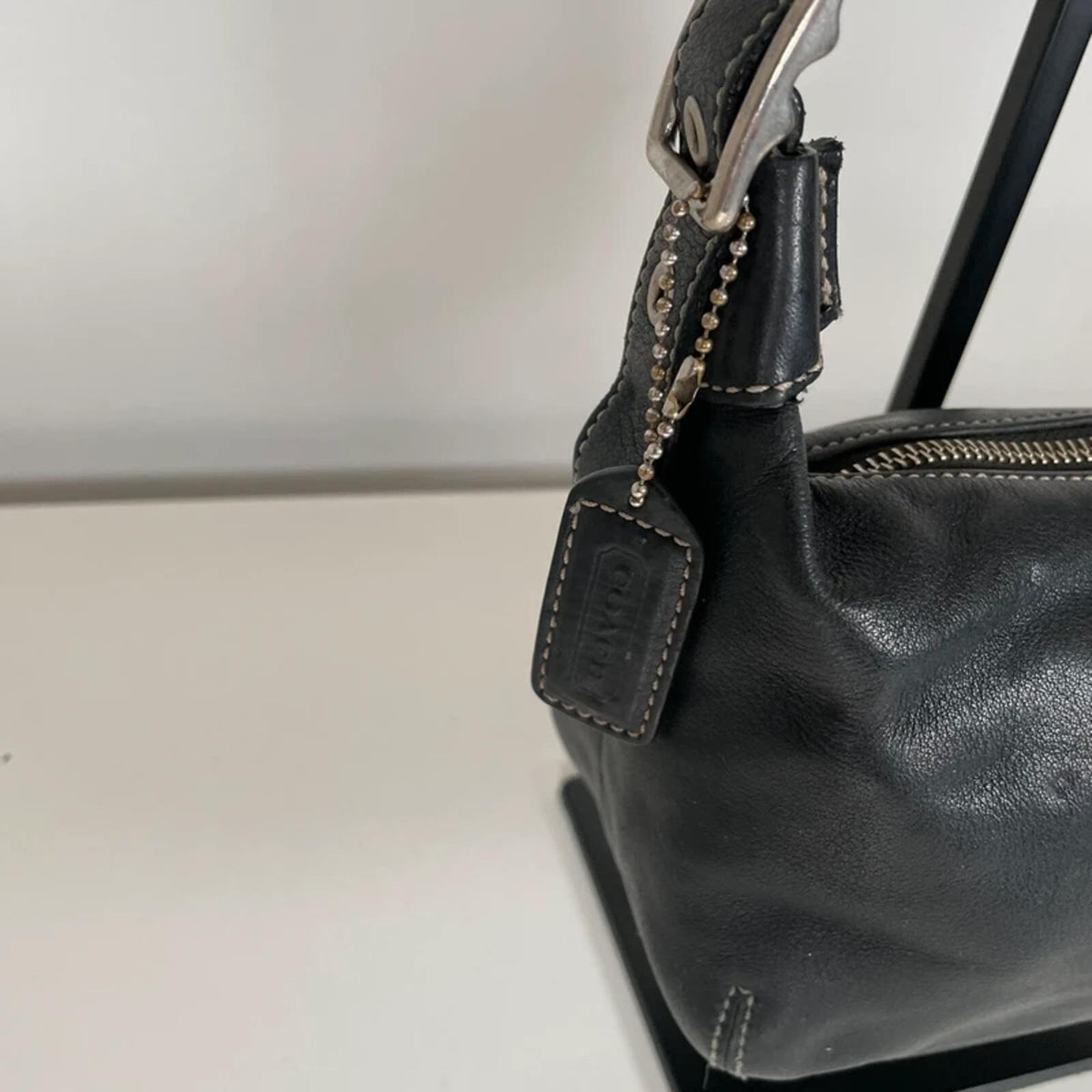 Coach Legacy Black Leather Demi Hobo Shoulder Bag H043-9564