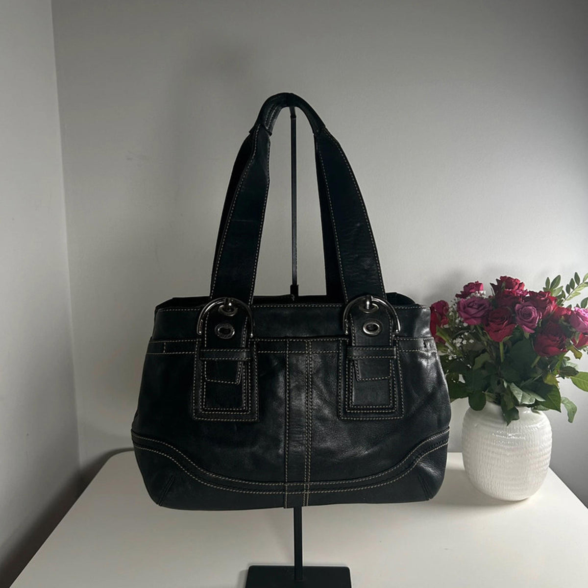 Coach Black Mino Soho Leather Satchel Bag H0749-F10911