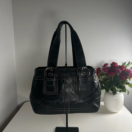 Coach Black Mino Soho Leather Satchel Bag H0749-F10911