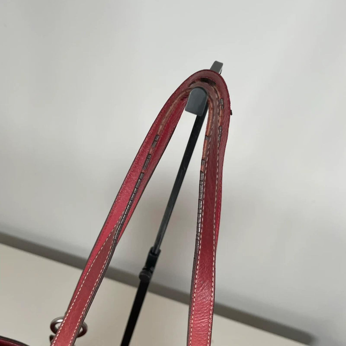 Coach Gallery Cherry Red Leather Shoulder Bag Y2K F0863-F11525
