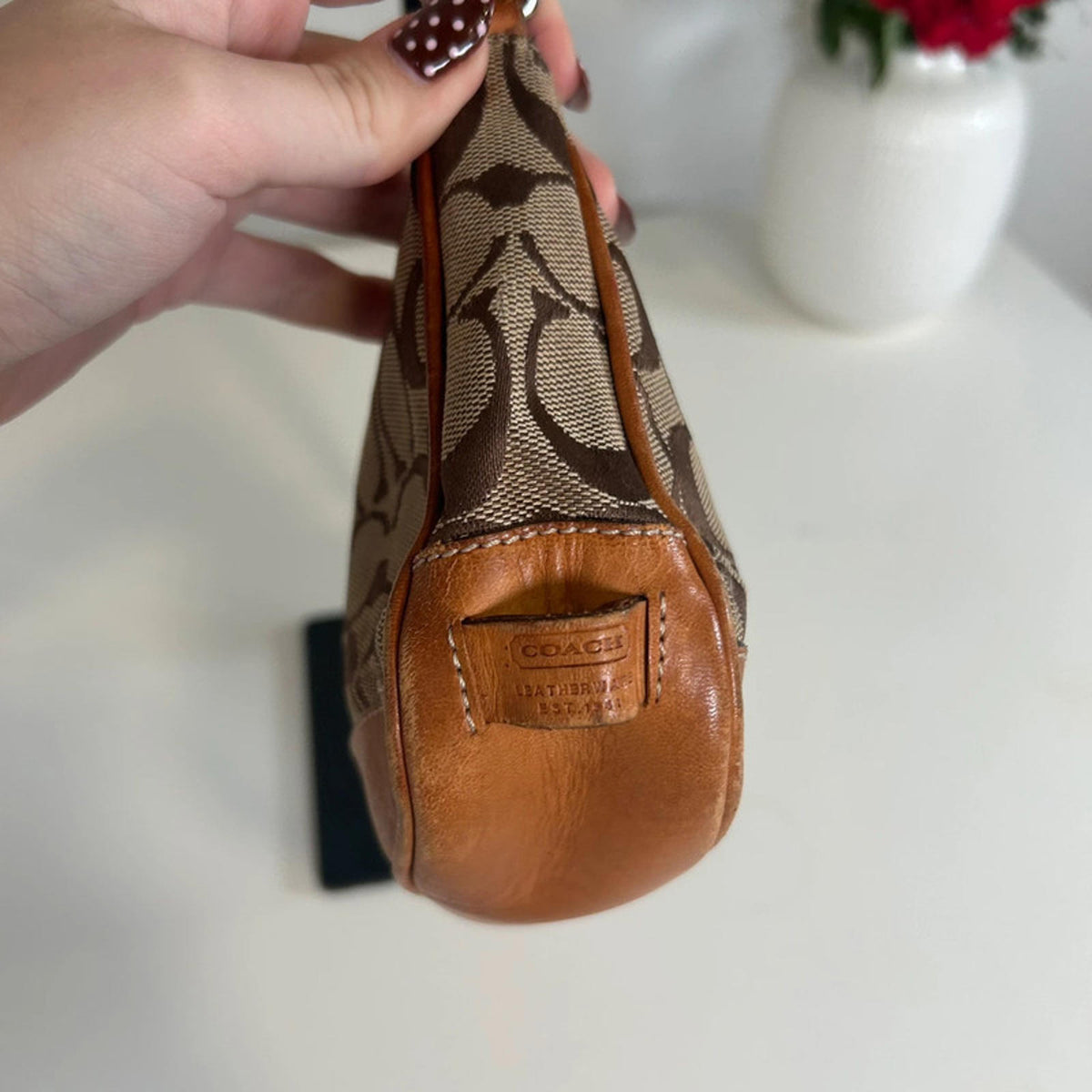 Coach Brown Canvas Mini Demi Shoulderbag A22-6094