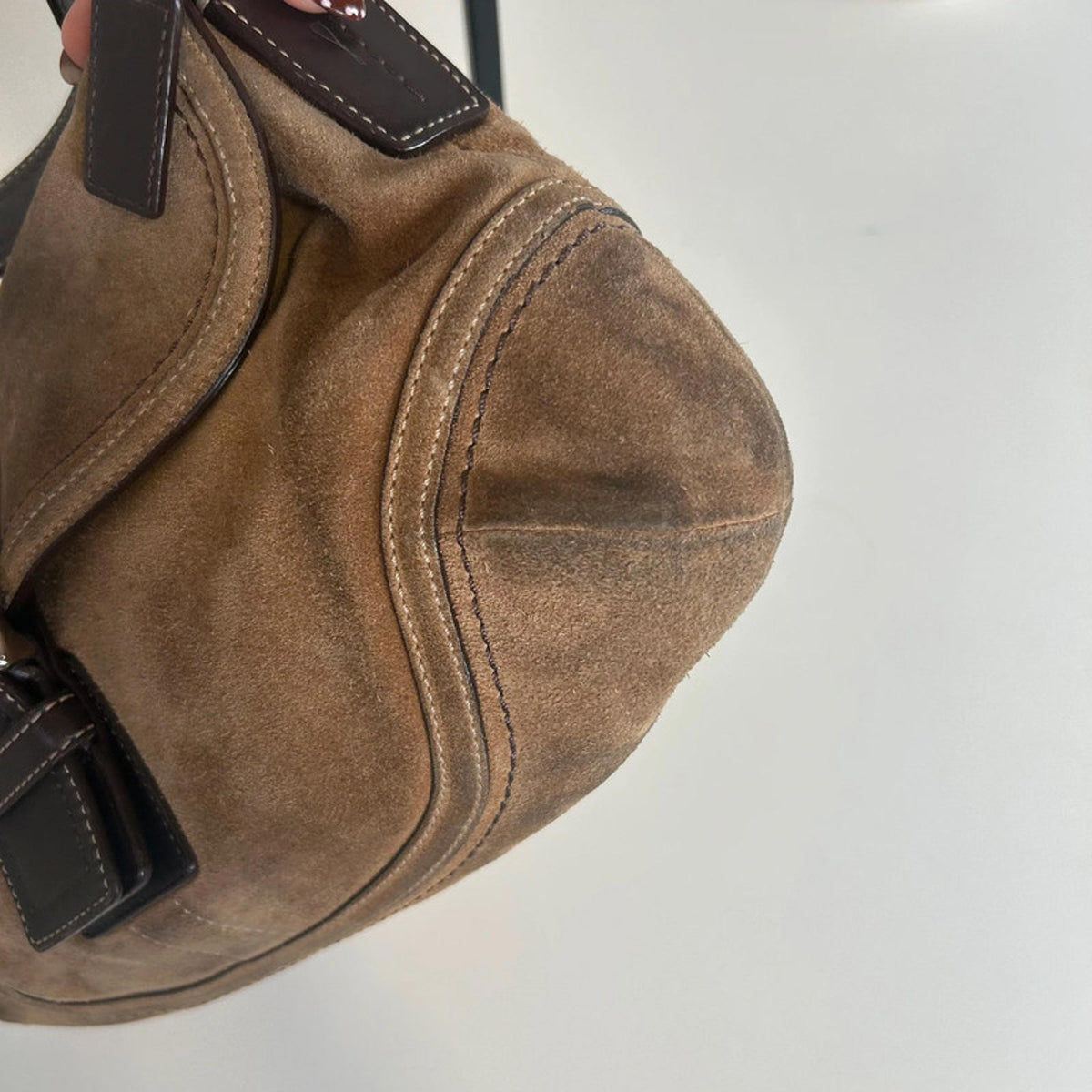 Coach Brown Suede and Leather Soho Shoulder Bag G0778-F10918