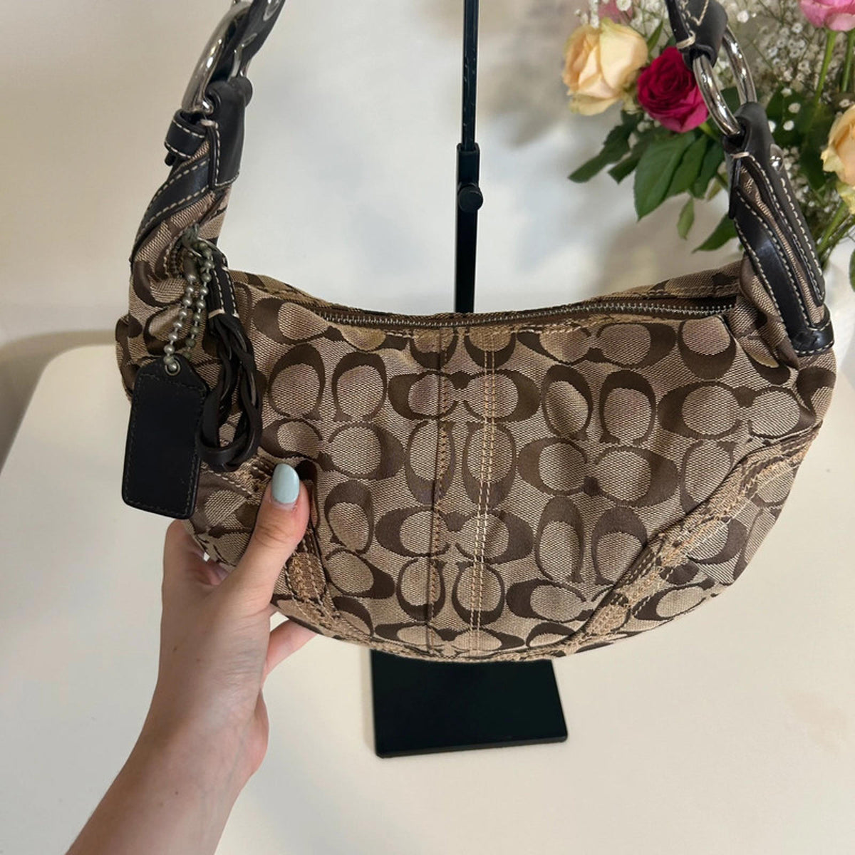 Coach Brown Signature Sufflette “C”Shoulder bag L0694-10600