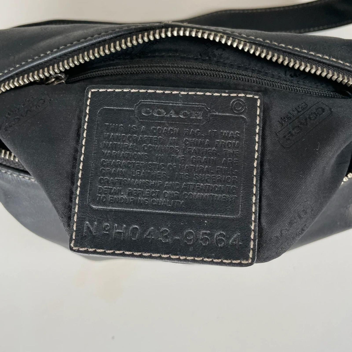 Coach Legacy Black Leather Demi Hobo Shoulder Bag H043-9564