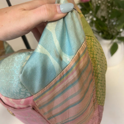 Coach Pastel Patchwork Hobo Shoulder Bag M05Q-464