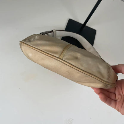Coach Green Nylon Leather Hobo Shoulder Bag J3K-6671