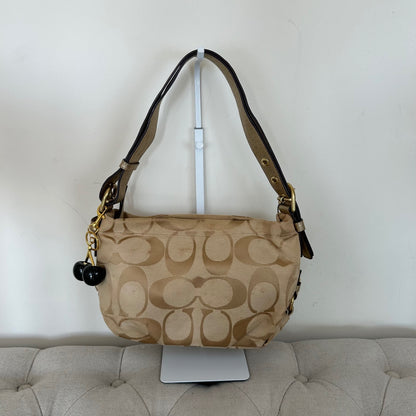 Coach Beige Monogram Convertible Shoulder Bag K1173-F15068