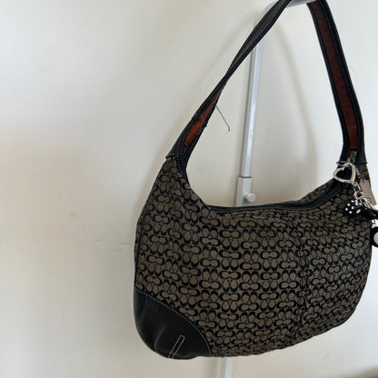 Coach Black Monogram Ergo Shoulder Bag B35-6617