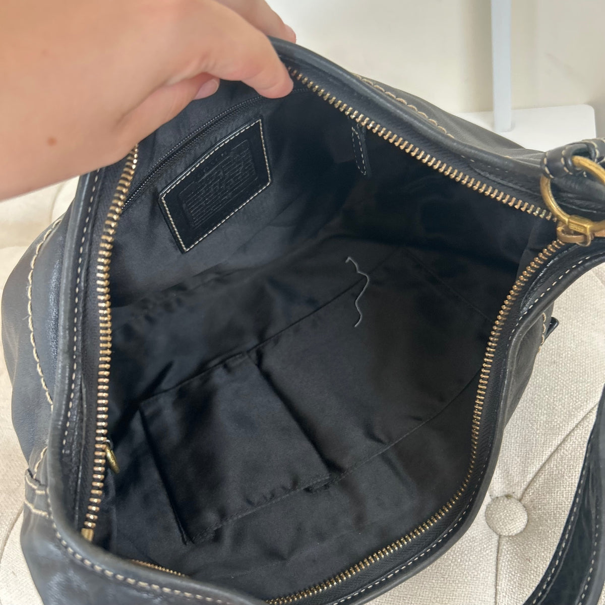 Coach Black Leather Ergo Shoulder Bag M0693-10740