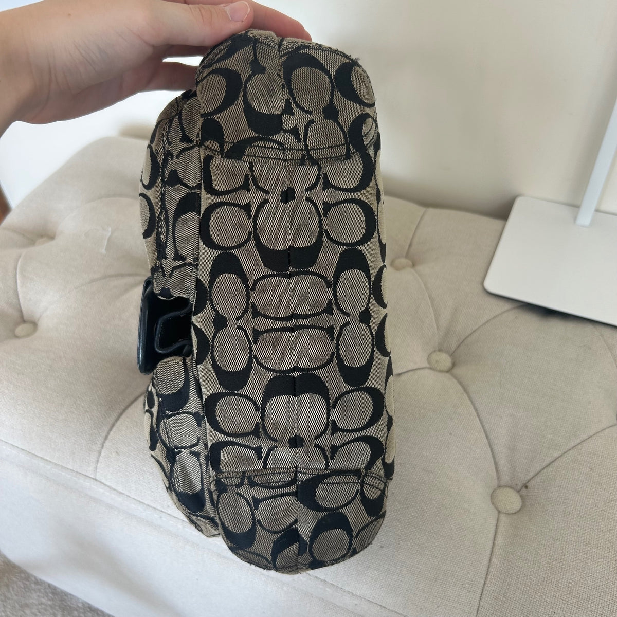 Coach Black Monogram Soho Shoulder Bag F0869-F11862