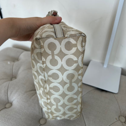 Coach Peyton Op Art Small Shoulder Bag Beige J0973-43465