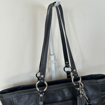 Coach Black Leather East-West Shoulder Bag D0882-F12343